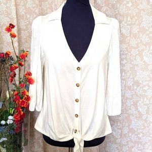 Anthropologie button-up blouse